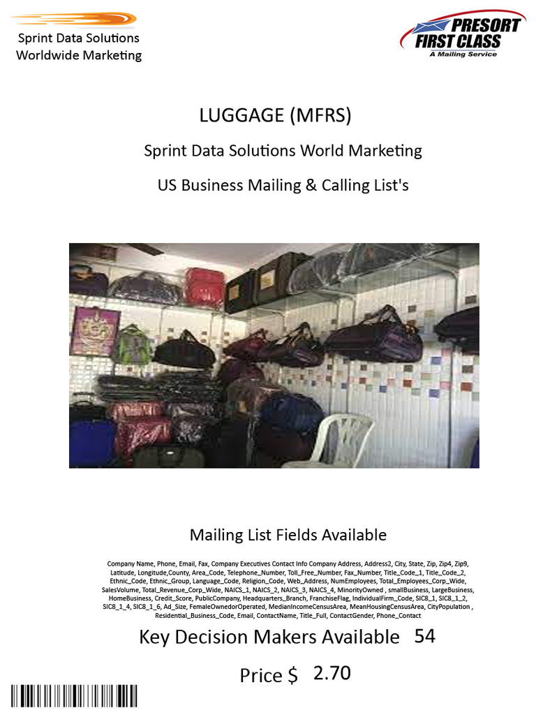 LUGGAGE (MFRS)