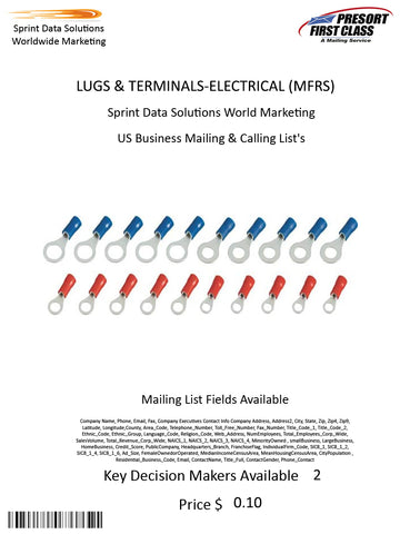 LUGS & TERMINALS-ELECTRICAL (MFRS)