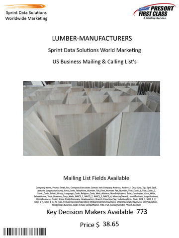 LUMBER-MANUFACTURERS