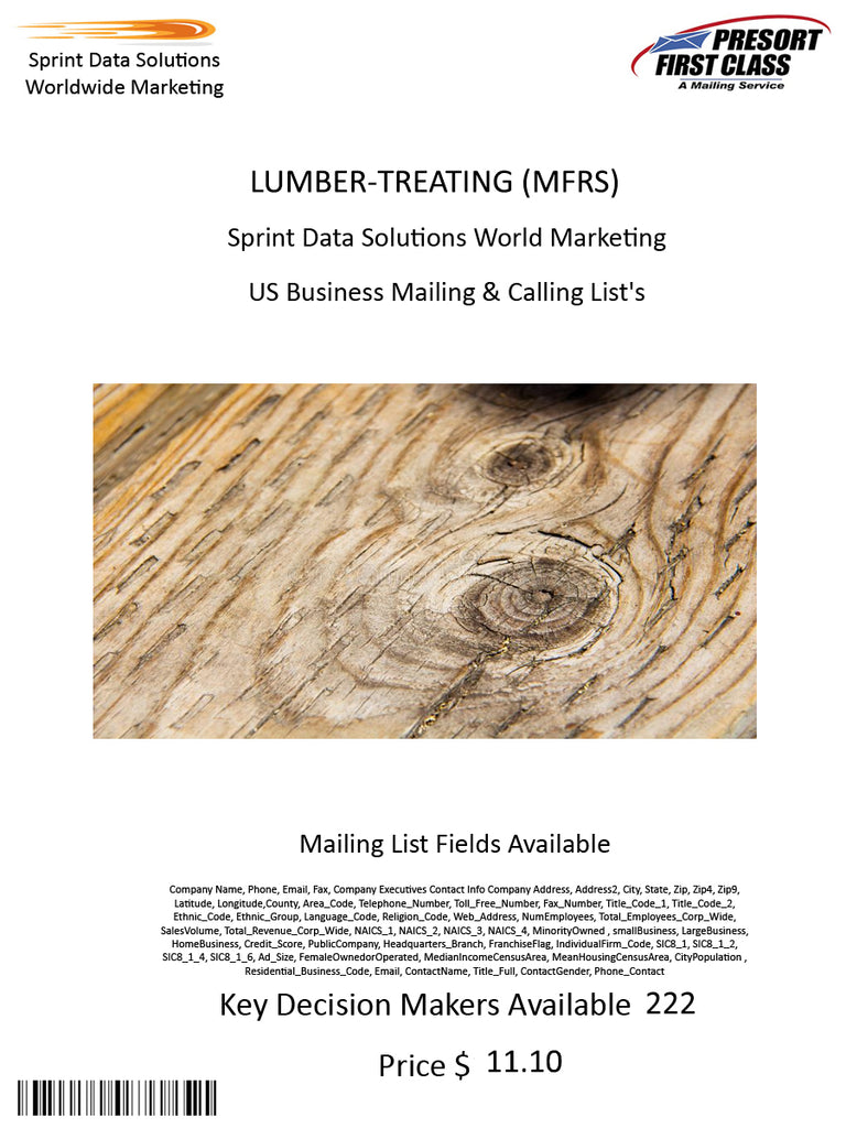 LUMBER-TREATING (MFRS)