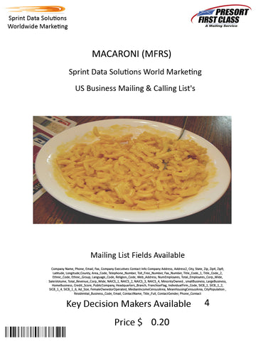 MACARONI (MFRS)