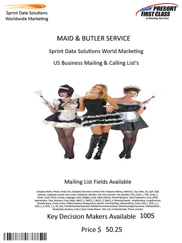 MAID & BUTLER SERVICE