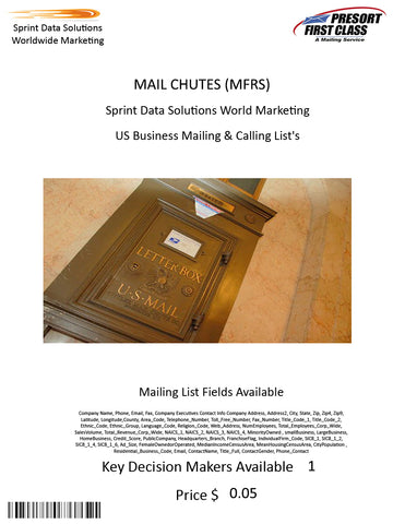 MAIL CHUTES (MFRS)