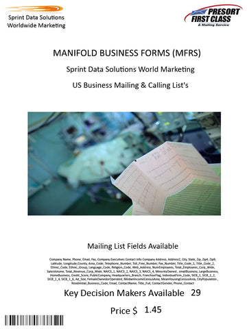 MANIFOLD BUSINESS FORMS (MFRS)