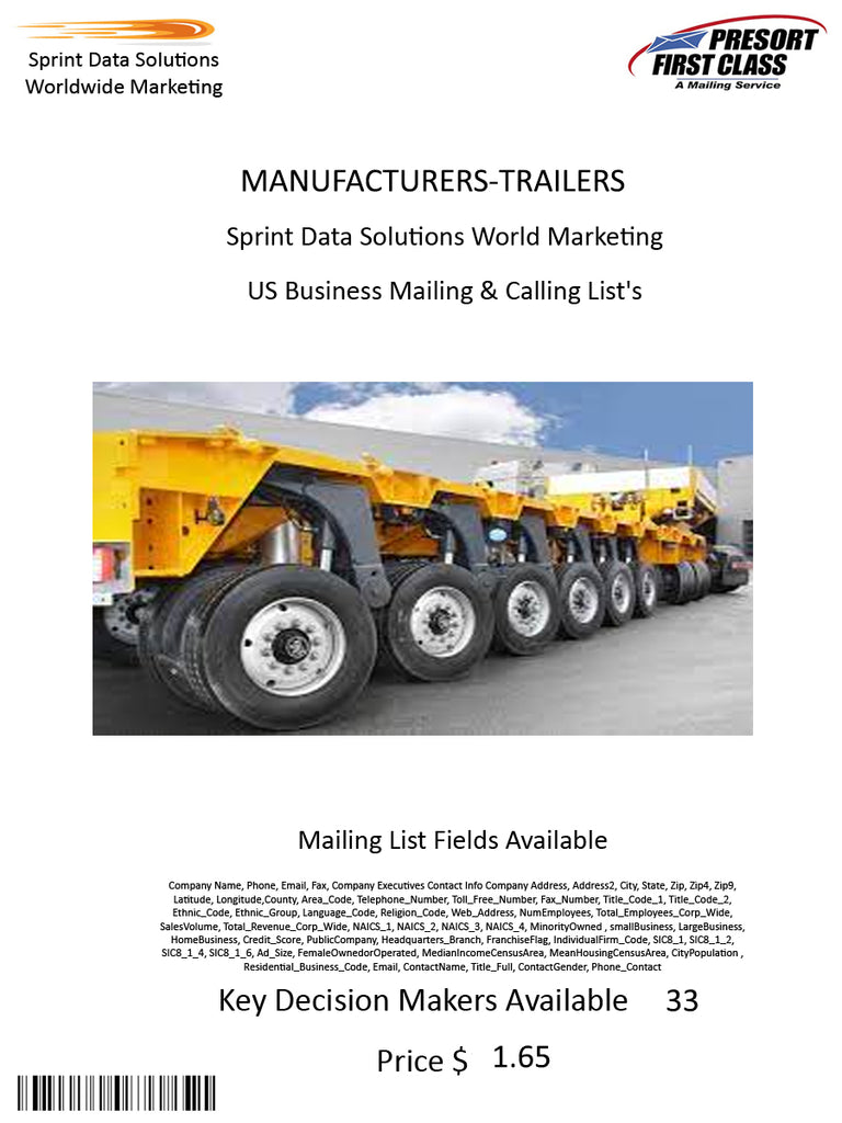 MANUFACTURERS-TRAILERS