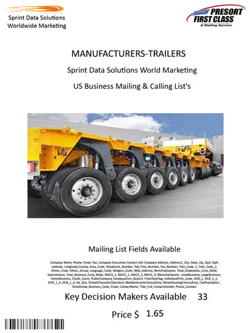 MANUFACTURERS-TRAILERS