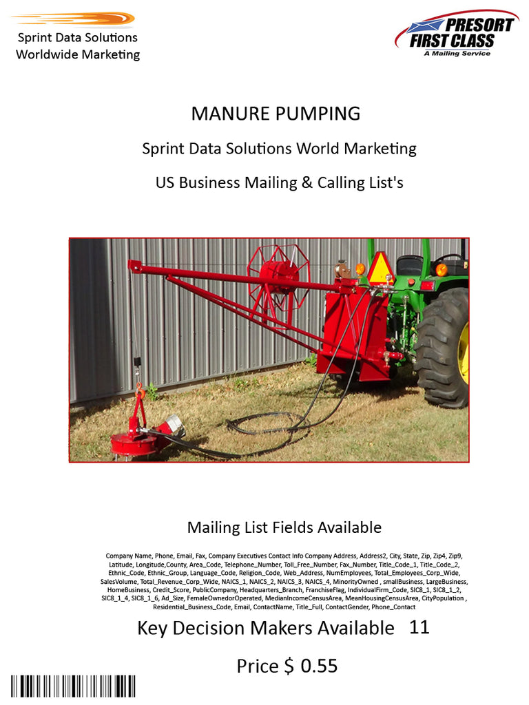 MANURE PUMPING