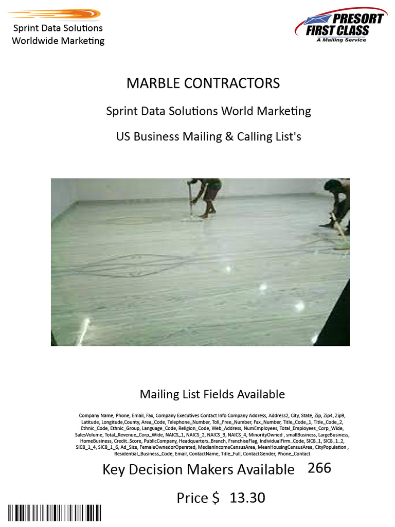 MARBLE CONTRACTORS