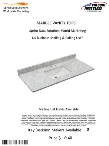 MARBLE VANITY TOPS