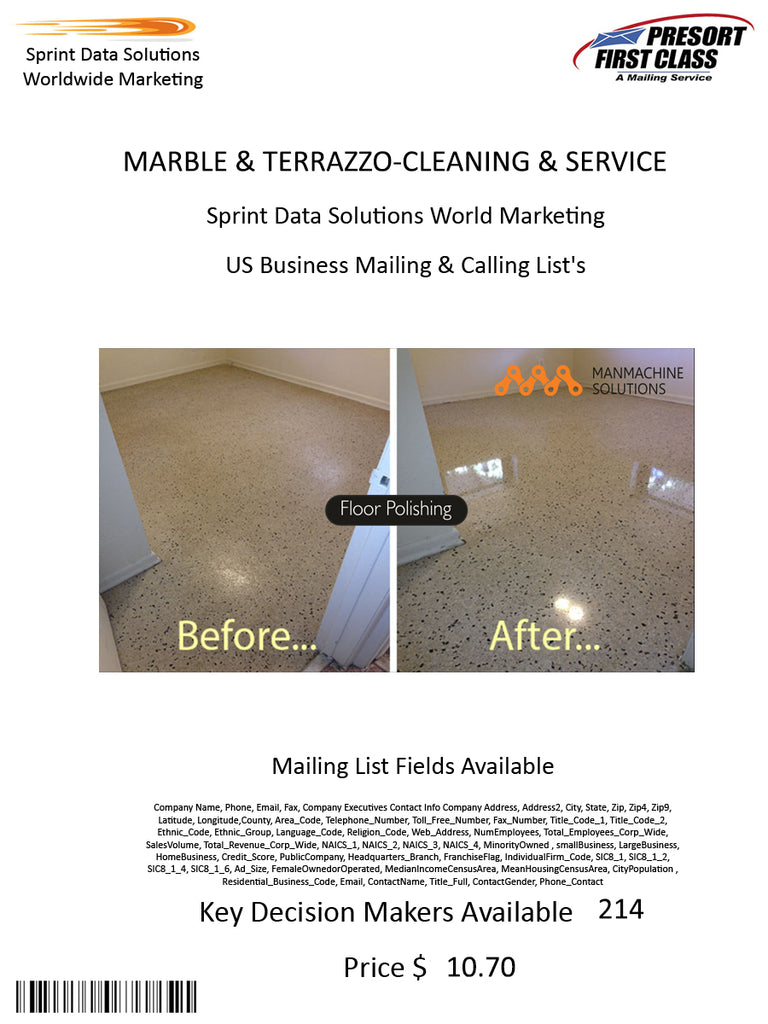 MARBLE & TERRAZZO-CLEANING & SERVICE