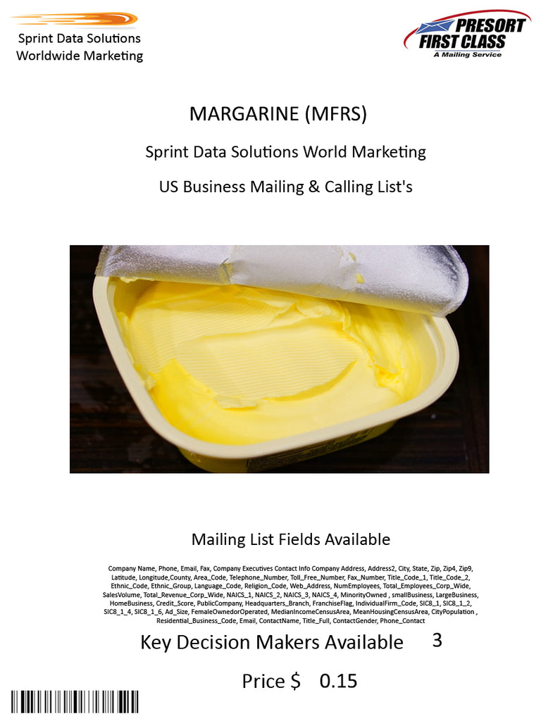 MARGARINE (MFRS)