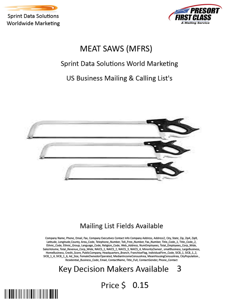 MEAT SAWS (MFRS)