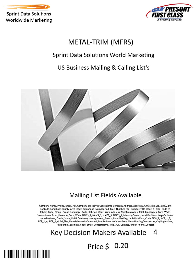 METAL-TRIM (MFRS)