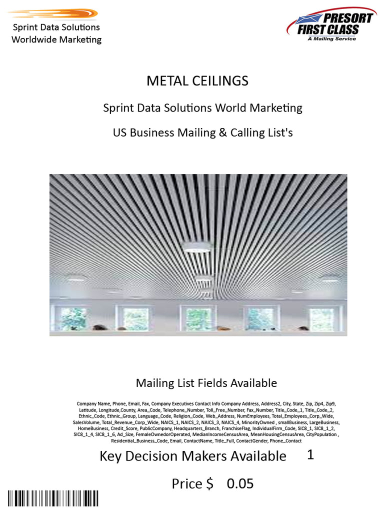 METAL CEILINGS