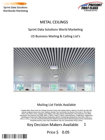 METAL CEILINGS