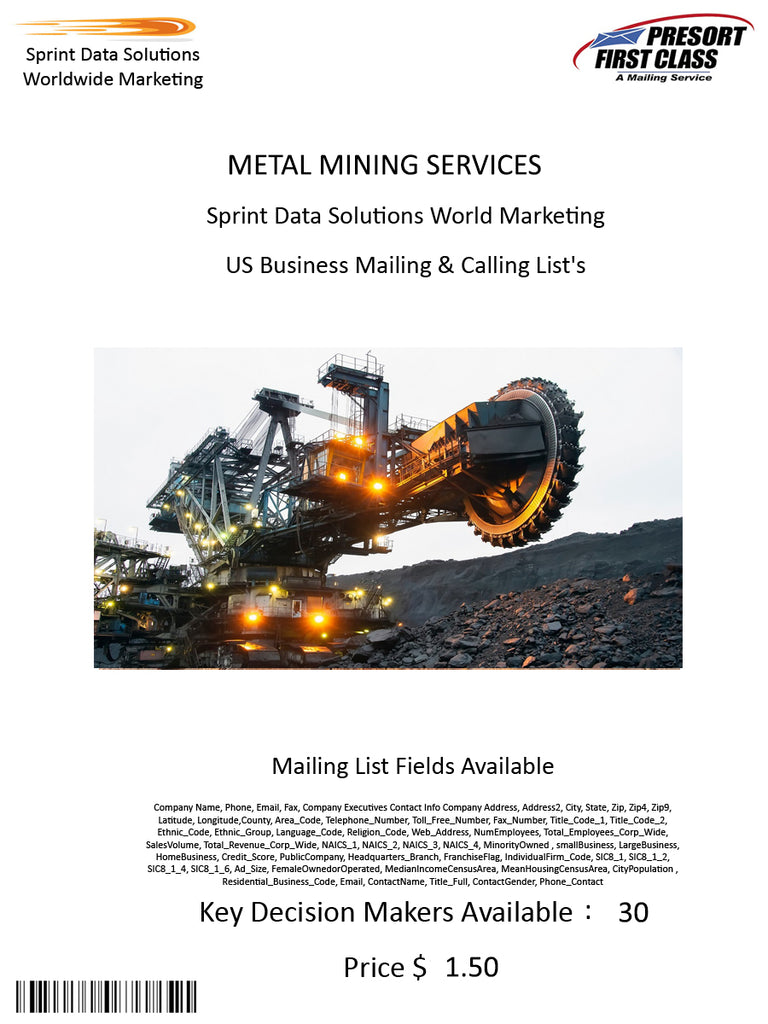 METAL MINING SERVICES