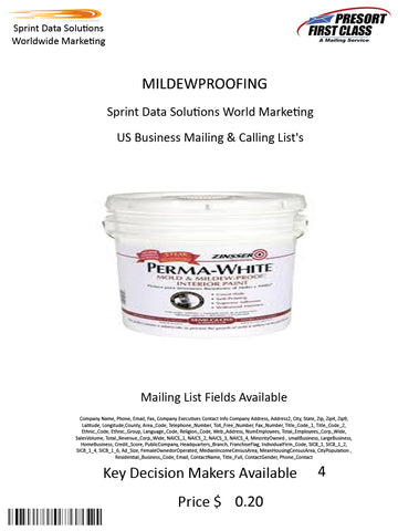 MILDEWPROOFING