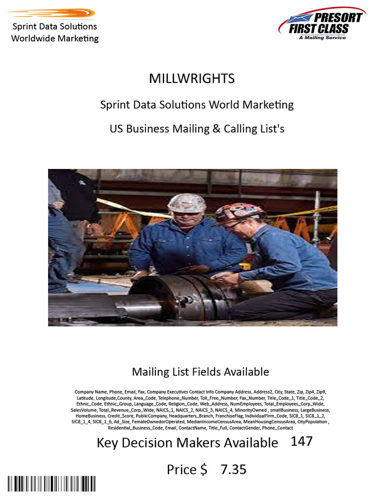 MILLWRIGHTS