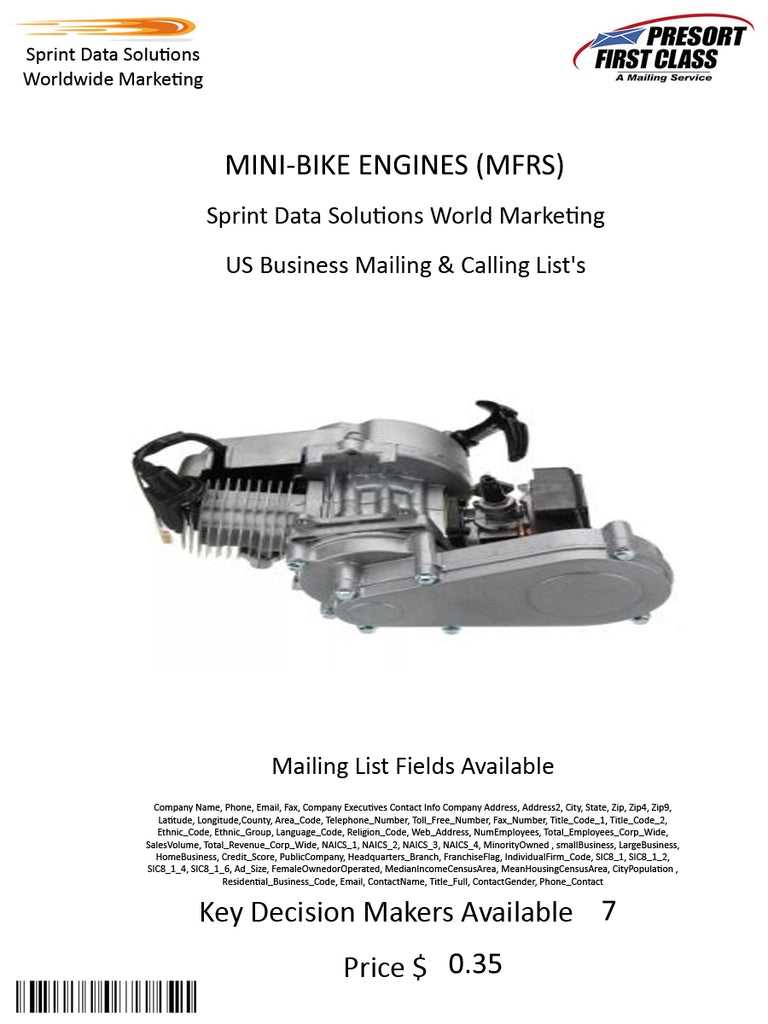 MINI-BIKE ENGINES (MFRS)