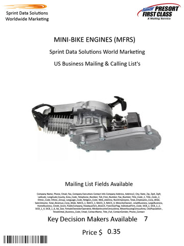 MINI-BIKE ENGINES (MFRS)