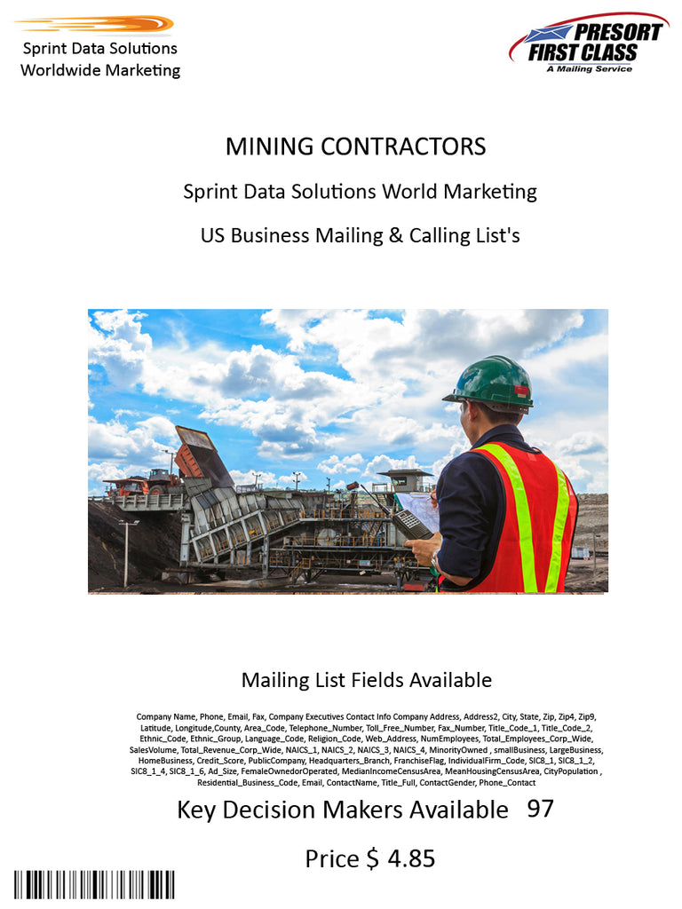 MINING CONTRACTORS