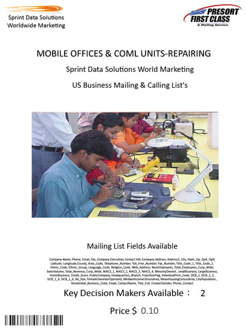 MOBILE OFFICES & COML UNITS-REPAIRING