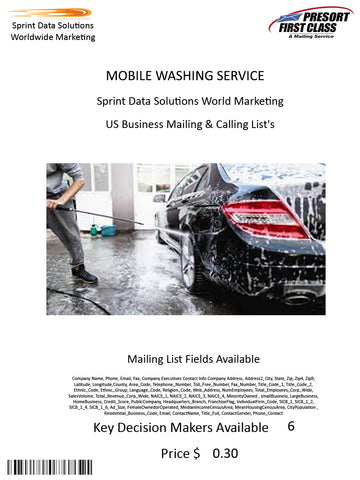 MOBILE WASHING SERVICE