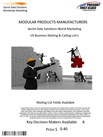 MODULAR PRODUCTS-MANUFACTURERS