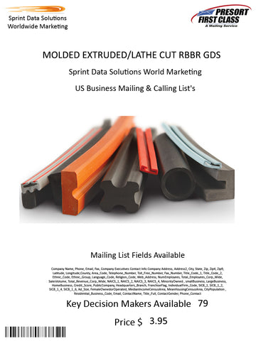 MOLDED EXTRUDED/LATHE CUT RBBR GDS