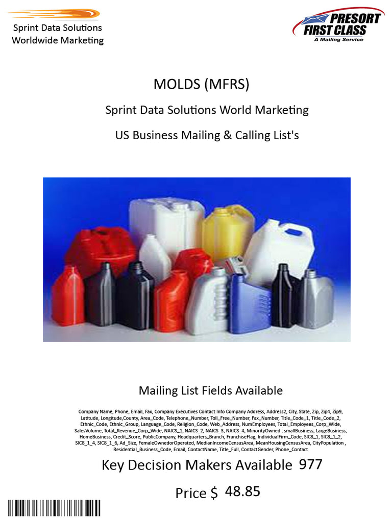 MOLDS (MFRS)