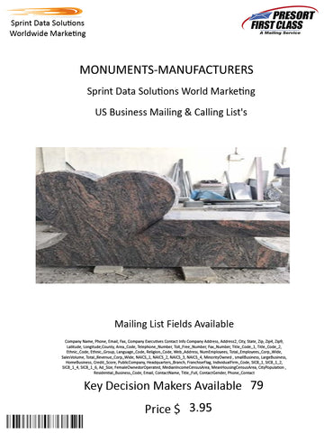 MONUMENTS-MANUFACTURERS