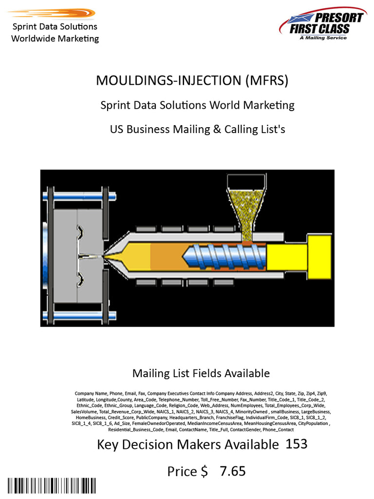 MOULDINGS-INJECTION (MFRS)