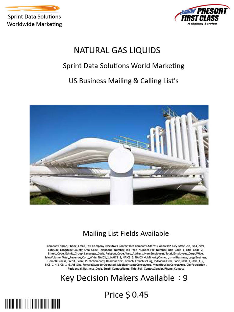 NATURAL GAS LIQUIDS