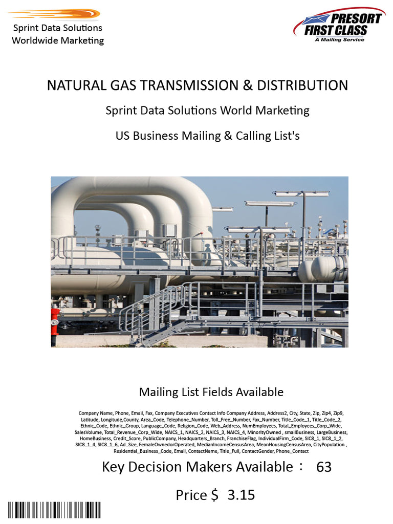 NATURAL GAS TRANSMISSION & DISTRIBUTION