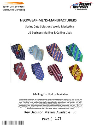 NECKWEAR-MENS-MANUFACTURERS