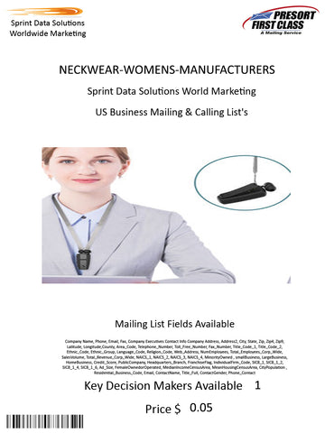 NECKWEAR-WOMENS-MANUFACTURERS