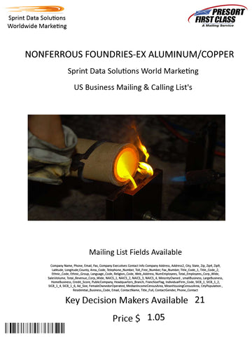 NONFERROUS FOUNDRIES-EX ALUMINUM/COPPER