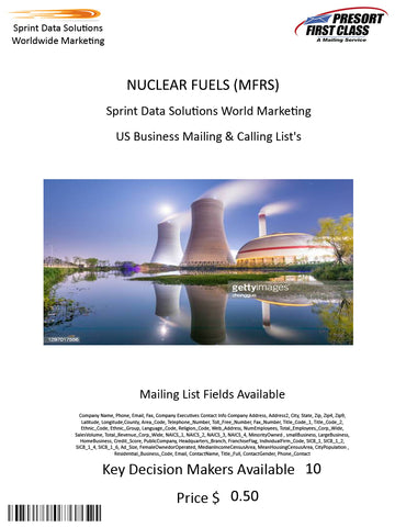 NUCLEAR FUELS (MFRS)