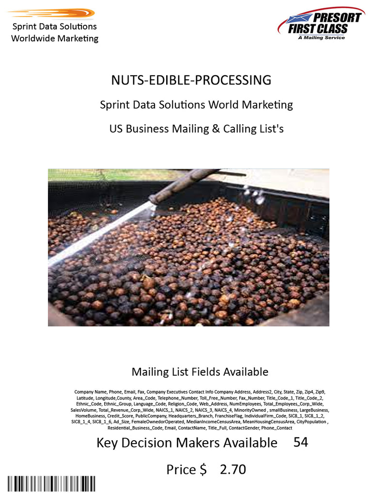 NUTS-EDIBLE-PROCESSING