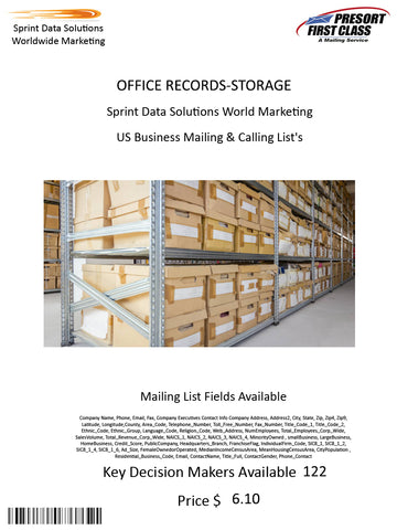 OFFICE RECORDS-STORAGE