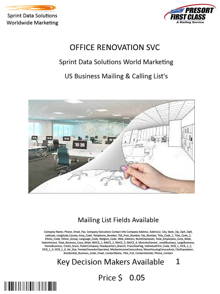 OFFICE RENOVATION SVC