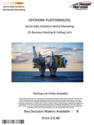 OFFSHORE PLATFORMS/OIL