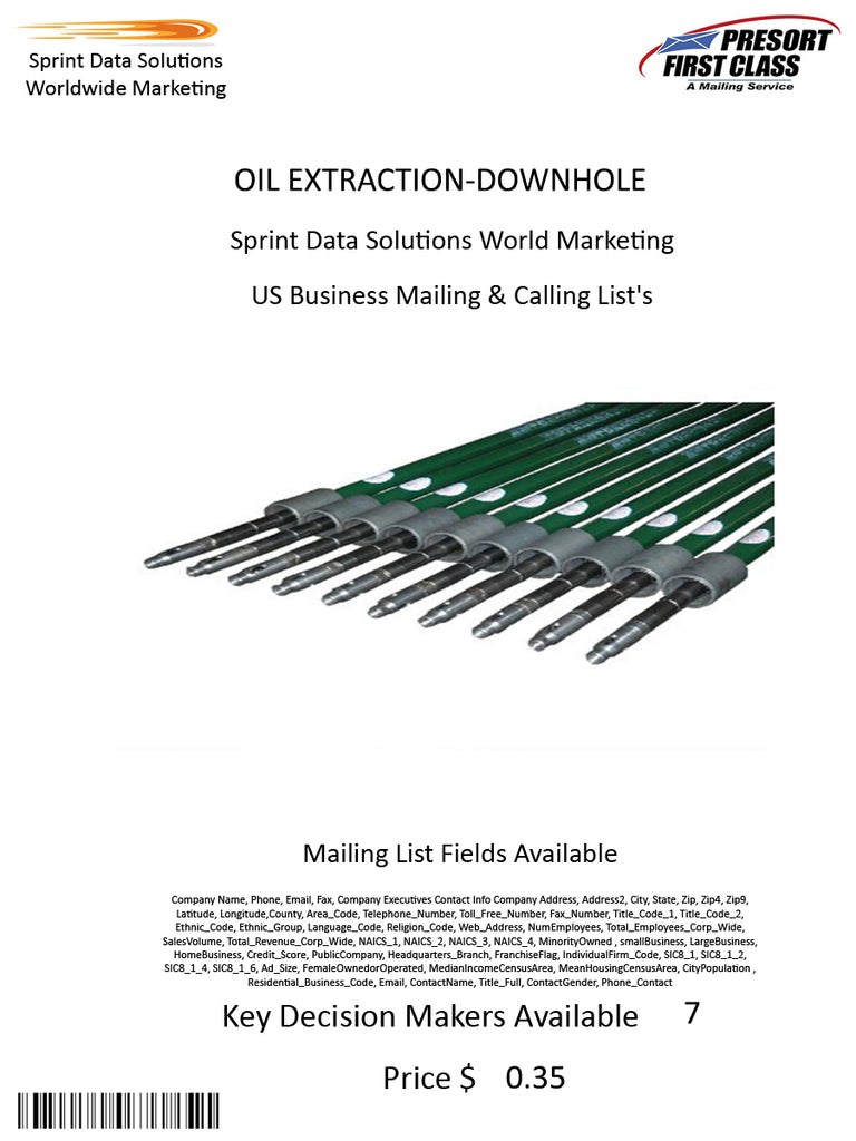 OIL EXTRACTION-DOWNHOLE