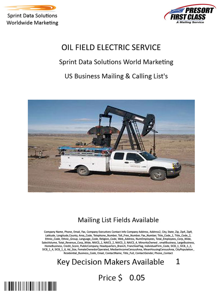 OIL FIELD ELECTRIC SERVICE