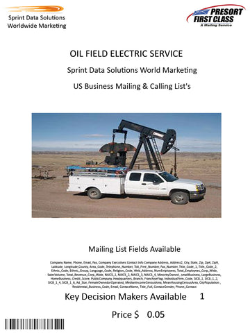 OIL FIELD ELECTRIC SERVICE