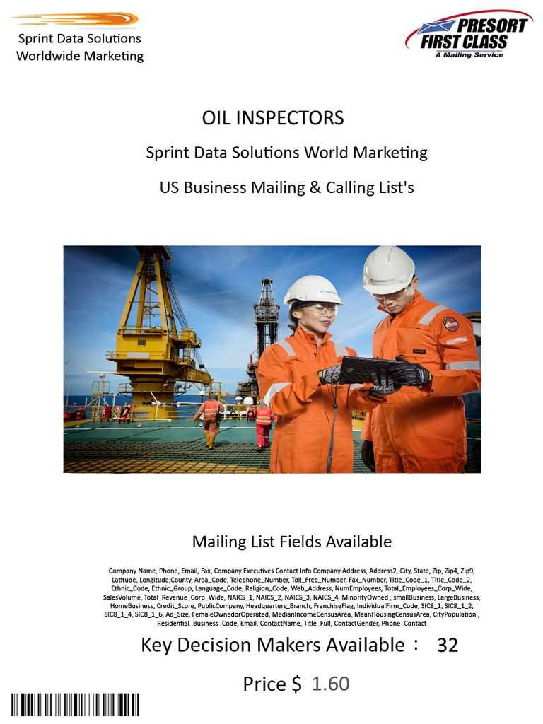 OIL INSPECTORS