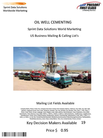 OIL WELL CEMENTING