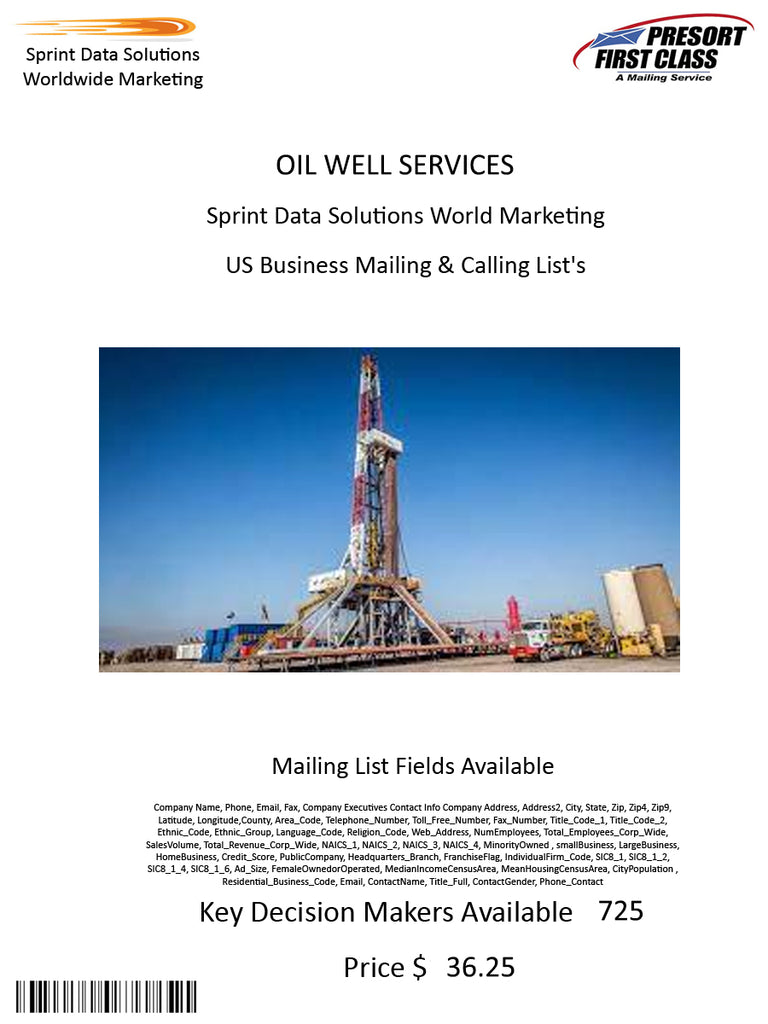 OIL WELL SERVICES