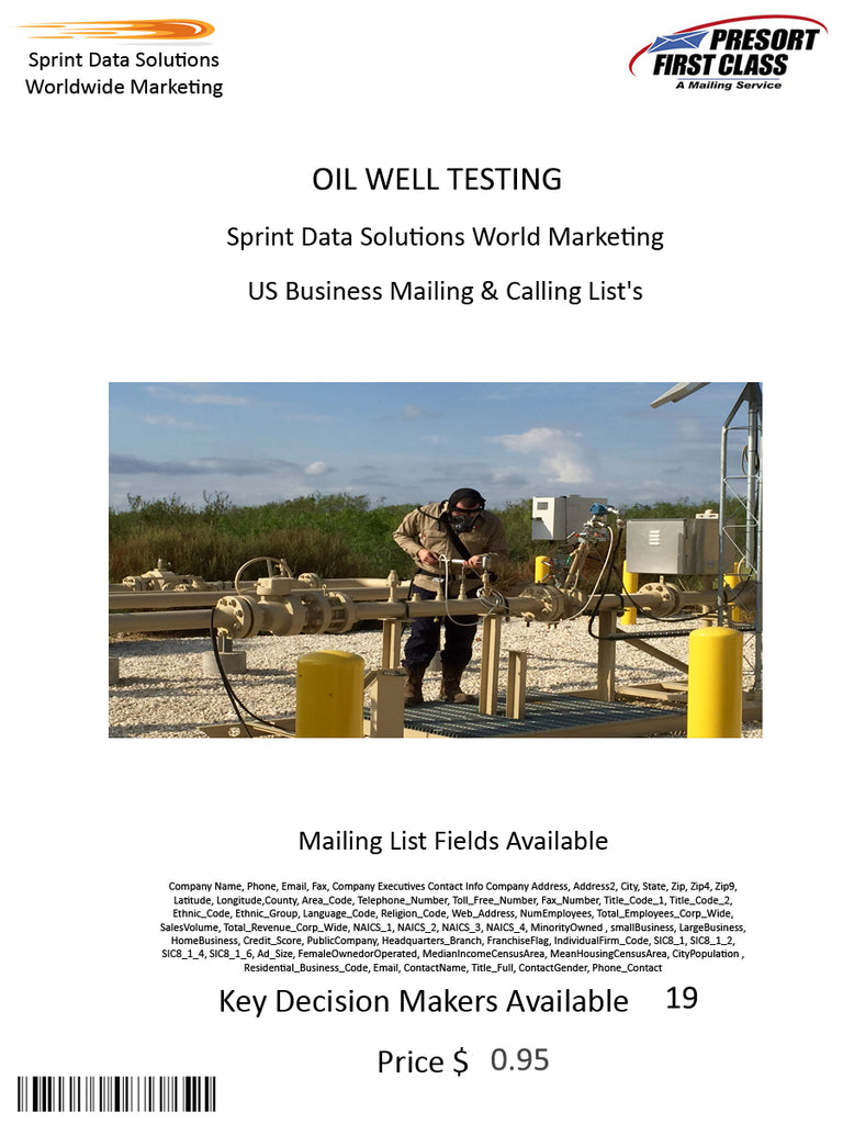 OIL WELL TESTING