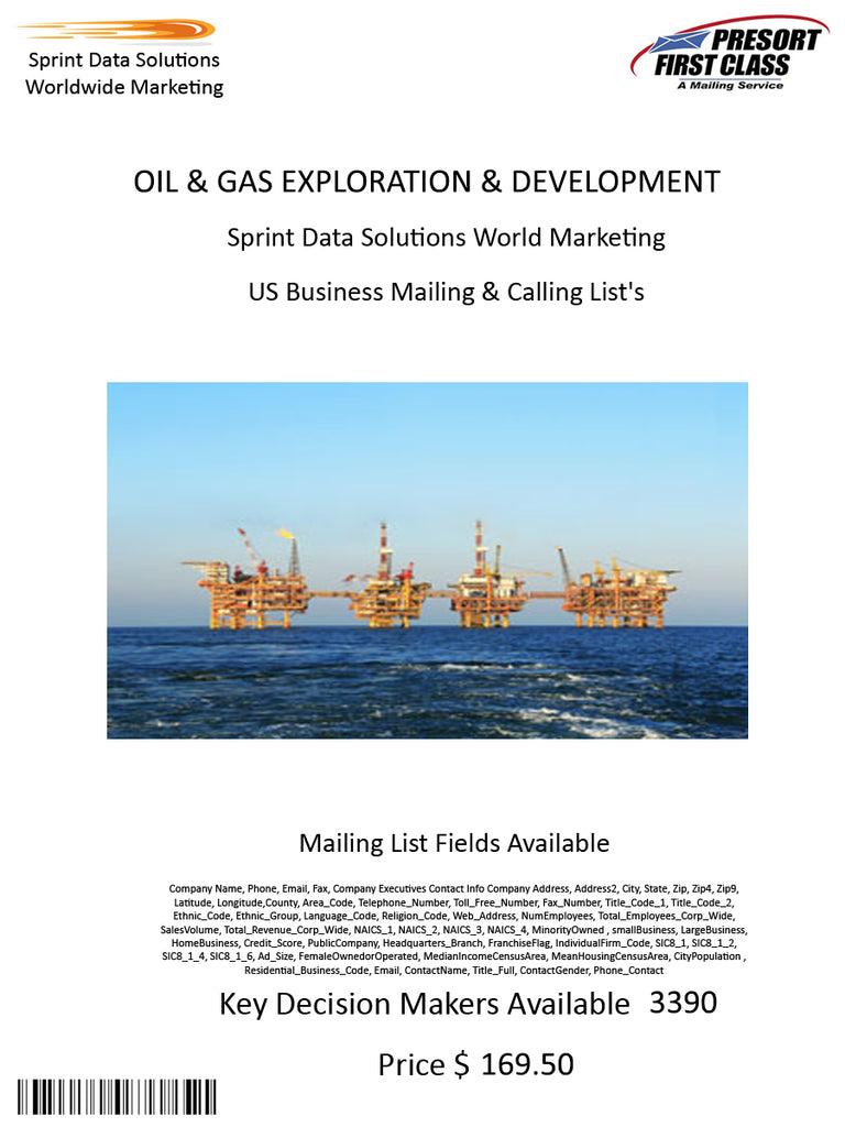 OIL & GAS EXPLORATION & DEVELOPMENT